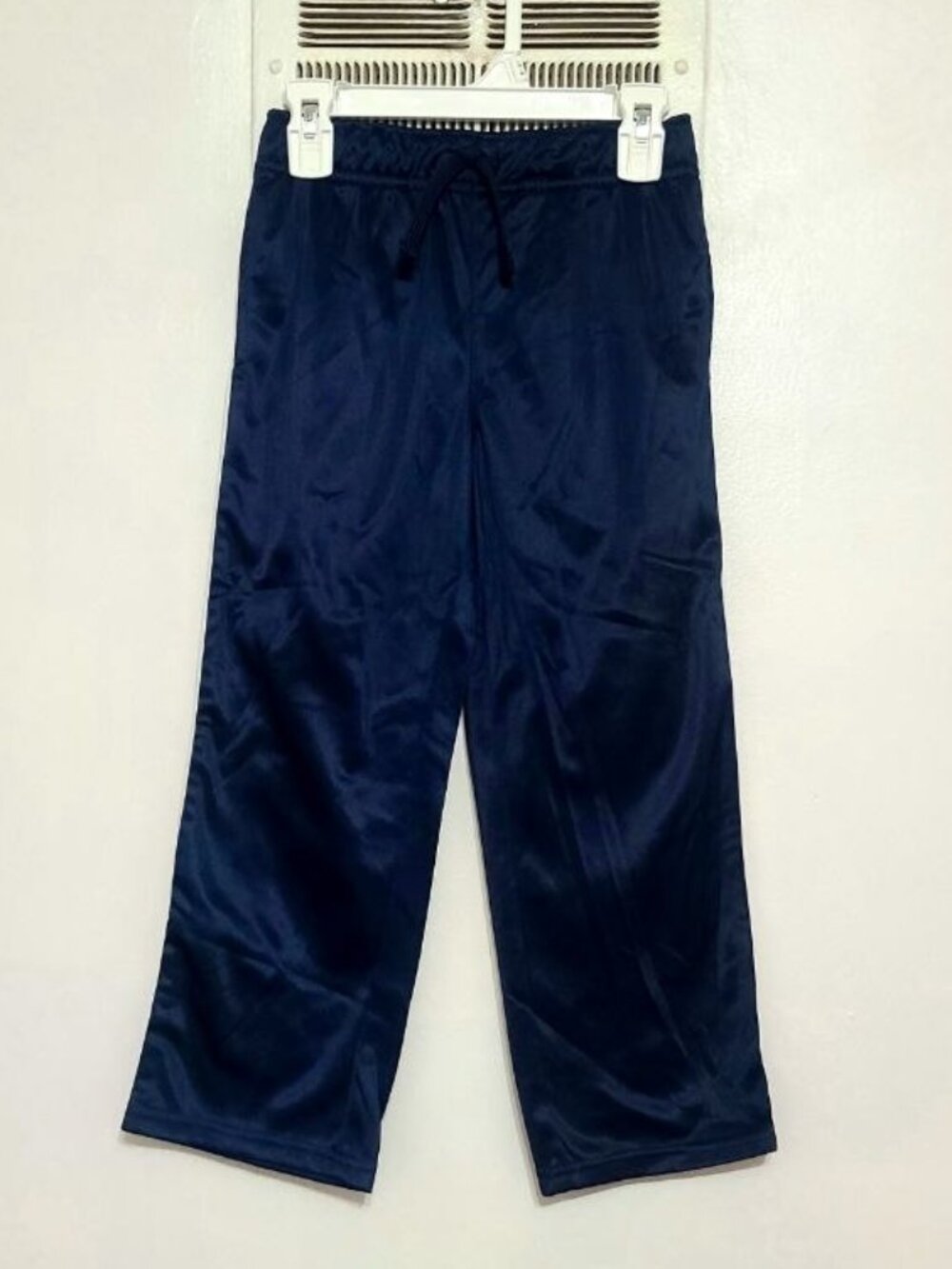 Navy Polyester Pants